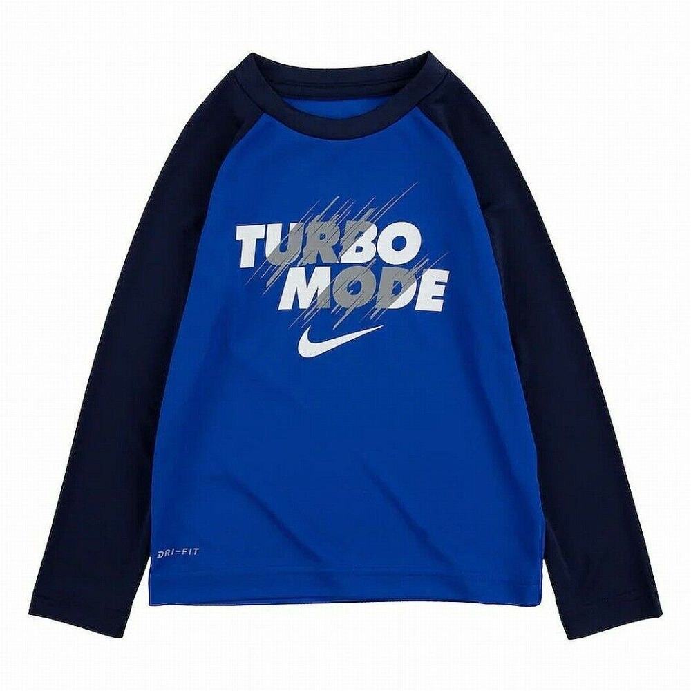 Nike Baby Boys Blue Dri-Fit Raglan T-Shirt 4T